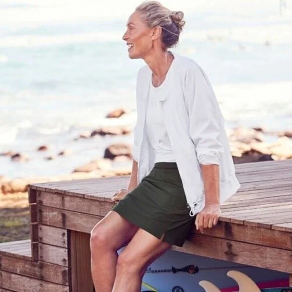 Athleta Avenue Lightweight Jacket White Full Zip Women's Size Medium H14042 - Picture 12 of 12